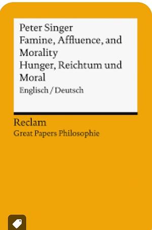 Famine, Affluence, and Morality by Peter Singer