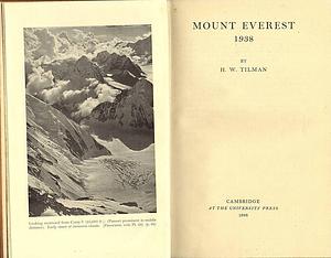 Mount Everest 1938 by Tilman