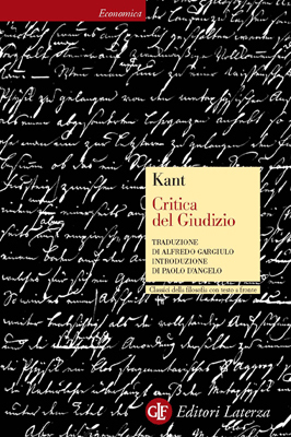 Critica del Giudizio by Immanuel Kant, Alfredo Gargiulo, Paolo D'Angelo