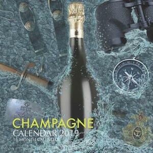 Champagne Calendar 2019: 16 Month Calendar by Mason Landon