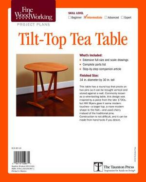 Fine Woodworking's Tilt-Top Tea Table Plan by William Myers