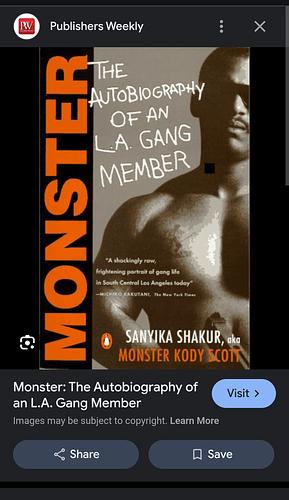 Monster by Sanyika Shakur by Sanyika Shakur, Sanyika Shakur