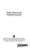 Daily Fitness and Nutrition Journal by Thomas D. Fahey, Roth Walton, Insel Paul, Walton T. Roth, Paul M. Insel