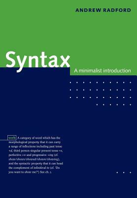 Syntax: A Minimalist Introduction by Andrew Radford