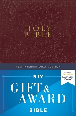 Niv, Gift and Award Bible, Leather-Look, Burgundy, Red Letter Edition, Comfort Print by The Zondervan Corporation