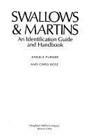 Swallows &amp; Martins: An Identification Guide and Handbook by Chris Rose, Angela K. Turner