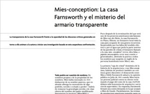 Mies-conception: La casa Fansworth y el misterio del armario transparente by Paul B. Preciado