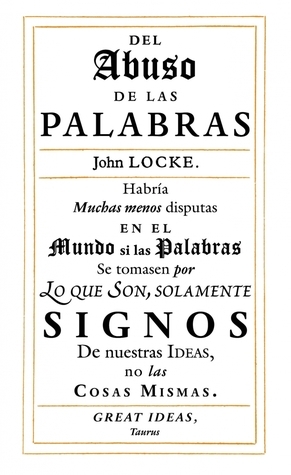 Del abuso de las palabras by John Locke