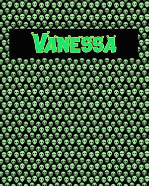 120 Page Handwriting Practice Book with Green Alien Cover Vanessa: Primary Grades Handwriting Book by Sheldon Franks
