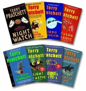 Pratchett 8 Book Set: Night Watch / Truth / Carpe Jugulum / Color of Magic / Fifth Elephant / Light Fantastic / Equal Rites / Thief of Time by Terry Pratchett