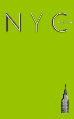 NYC Chrysler building chartruce grid style page notepad Michael Limited edition by Michael Huhn