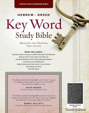 The Hebrew-Greek Key Word Study Bible: CSB Edition, Black Bonded Indexed by 