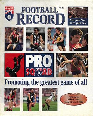 1995 Round 12 Footy Record Essendon vs. Hawthorn by 