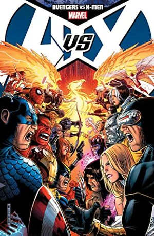 Avengers vs. X-Men by Olivier Coipel, Adam Kubert, Brian Michael Bendis, Ed Brubaker, Jason Aaron, Jeph Loeb, Jonathan Hickman, Ed McGuinness, Frank Cho, Matt Fraction, John Romita Jr.