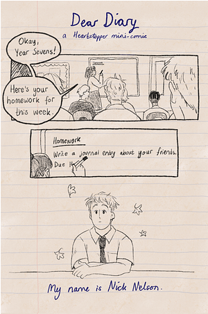 Dear Diary. A Hearstopper mini-comic. by Alice Oseman