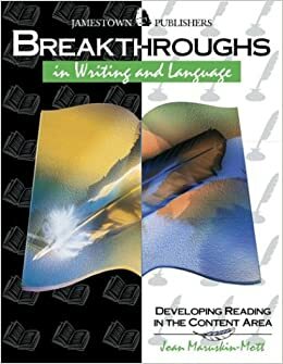 Breakthroughs in Writing and Language: Developing Writing and Language Skills by Joan Maruskin-Mott