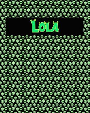 120 Page Handwriting Practice Book with Green Alien Cover Lola: Primary Grades Handwriting Book by Sheldon Franks