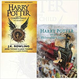 Harry Potter and the Cursed Child, Parts 1 & 2 and Harry Potter and the Philosopher's Stone 2 Books Bundle Collection by J.K. Rowling, Jack Thorne, John Tiffany