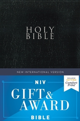 Niv, Gift and Award Bible, Leather-Look, Black, Red Letter Edition, Comfort Print by The Zondervan Corporation