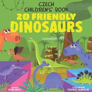 Czech Children's Book: 20 Friendly Dinosaurs by Roan White