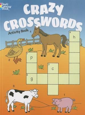 Crazy Crosswords Activity Book by Anna Pomaska, Fran Newman-D'Amico