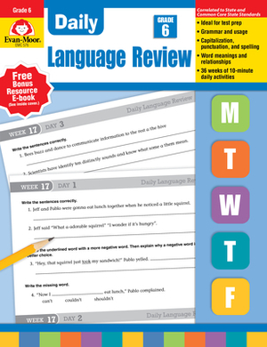 Daily Language Review Grade 6+ by Evan-Moor Educational Publishers