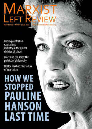Marxist Left Review 12 by Sandra Bloodworth