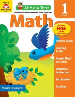 At Home Tutor Math, Grade 1 by Evan-Moor Educational Publishers