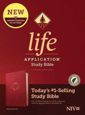 NIV Life Application Study Bible, Third Edition (Leatherlike, Berry, Indexed) by 