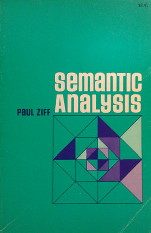 Semantic Analysis by Paul Ziff