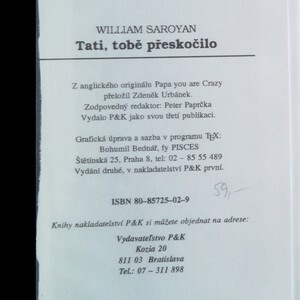 Tati, tobě přeskočilo by William Saroyan