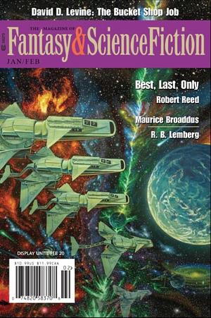 The Magazine of Fantasy and Science Fiction, January/February 2023 by Paul Di Filippo, Gerri Leen, Madalena Daleziou, Dane Kuttler, Robert Cameron, Morgan L. Ventura, Rhonda Parrish, Sheree Renée Thomas, Tegan Moore, Jerry Oltion, Beth Cato, Prashanth Srivatsa, Robert Reed, C.B. Channell, Charles de Lint, Stefan Slater, David J. Skal, David D. Levine, Maurice Broaddus, Karin Lowachee, R.B. Lemberg