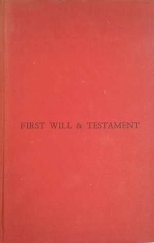First Will & Testament by Kenneth Patchen
