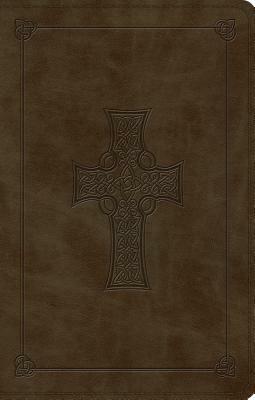 Large Print Value Thinline Bible-ESV-Cross Design by 