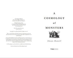 A Cosmology of Monsters by Shaun Hamill