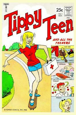 Tippy Teen And All The Trainers: Comic Book ( Black and White inside) For children and Enjoy (11 Comic Stories) 6x9 Inch by Samm Schwartz, Pie Parker