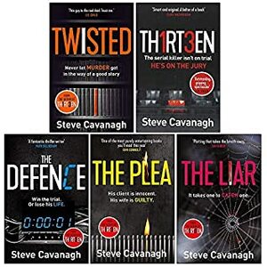Eddie Flynn Series 5 Books Collection Set (Twisted ,Thirteen, The Defence, The Plea, The Liar) by Steve Cavanagh
