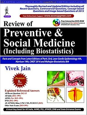 Review of Preventive and Social Medicine - Including Biostatistics (with DVD) by Vivek Jain