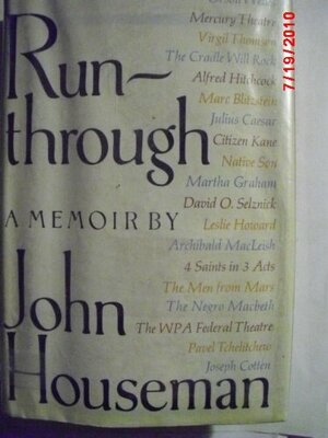 Run-through : a memoir by John Houseman