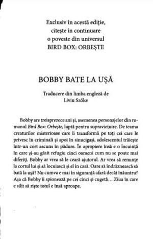 Bobby bate la ușă by Josh Malerman