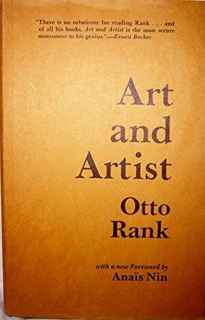 Art and Artist by L. Lewisohn, Charles F. Atkinson, Otto Rank