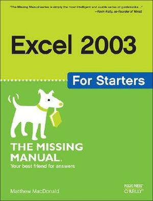 Excel 2003 for Starters: The Missing Manual: The Missing Manual by Matthew MacDonald