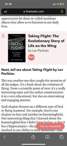 Taking Flight: The Evolutionary Story of Life on the Wing by Lev Parikian, Lev Parikian