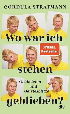 Wo war ich stehen geblieben?: Grübeleien und Geistesblitze | 'Wenn Sie nichts Besseres zu tun haben, lesen Sie dieses Buch. Und dann haben Sie nichts Besseres mehr zu tun!' Bjarne Mädel by Cordula Stratmann