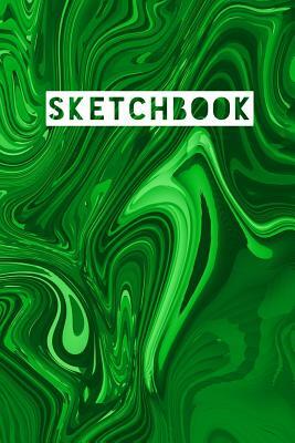 Sketchbook: Abstract Liquid Marble Green Design by Frasier Cheng-Binns