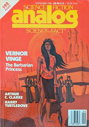 Analog Science Fiction and Fact, September 1986 by Eric Vinicoff, Charles Pellegrino, Robert C. Murray, Elizabeth Moon, Vernor Vinge, James R. Powell, Arthur C. Clarke, Shelley Frier, Harry Turtledove