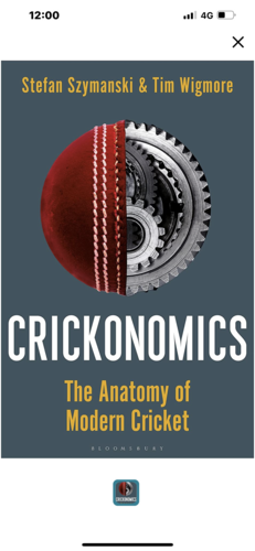 Crickonomics by Stefan Szymanski, Tim Wigmore