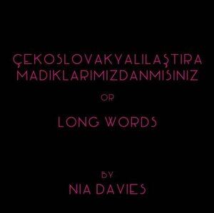 Çekoslovakyalılaştıramadıklarımızdanmısınız or Long Words by Nia Davies