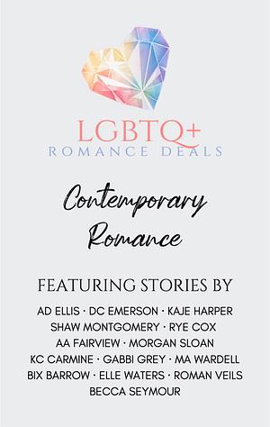 LGBTQ+ Romance Deals: Contemporary Romance by A.A. Fairview, D.C. Emerson, Gabbi Grey, Morgan Sloan, Rye Cox, Bix Barrow, Becca Seymour, Kaje Harper, K.C. Carmine, Shaw Montgomery, Elle Waters, M.A. Wardell, A.D. Ellis
