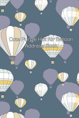 Cute Purple Hot Air Balloon Address Book by Jot Spot Stationary